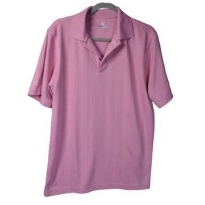 Mens MIZUNO Pink Polo Drylite Golf Shirt Sacramento Size: S